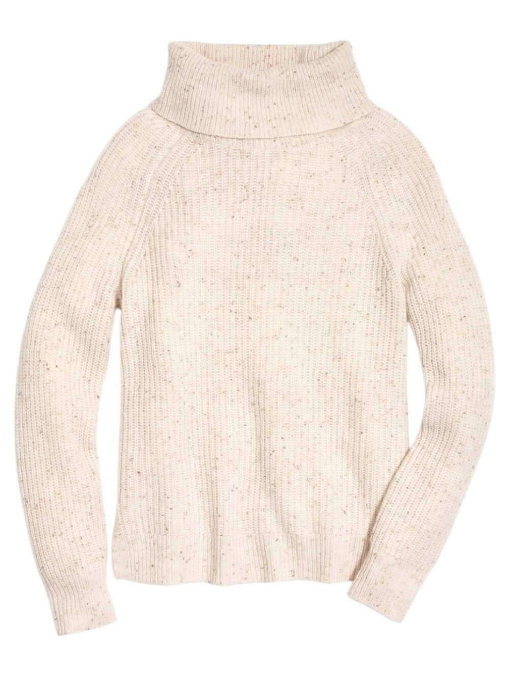 J. Crew Mercantile Women's Medium Cream Donegal Wool Blend Cowl Neck Sweater